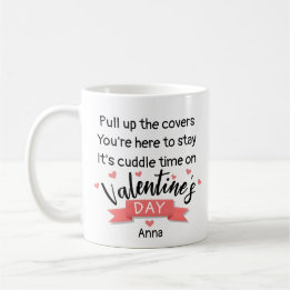 Sweet, pink, rhyming Valentine's Day poem Coffee Mug