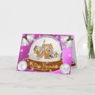 Sweet Pink Winter Card