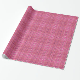 Sweet Pinks Plaid Gingham Pattern Wrapping Paper