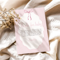 Sweet Pinstriped Bow Pink Books For Baby