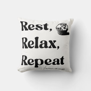 Sweet & playful text design throw pillow