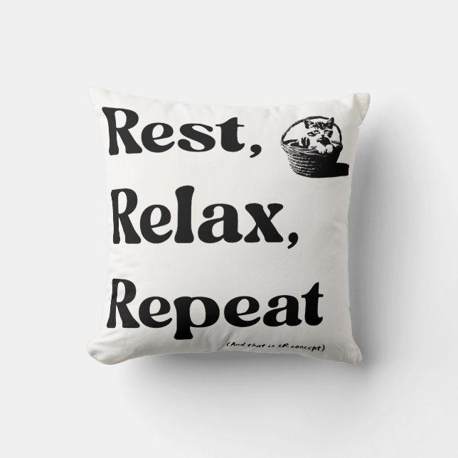 Sweet & playful text design throw pillow (Front)