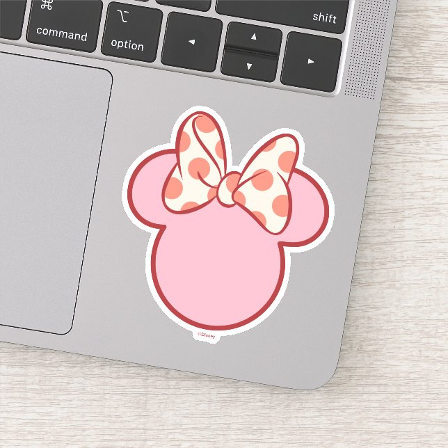 Sweet Polka Dot Bow Mouse Silhouette (Detail)