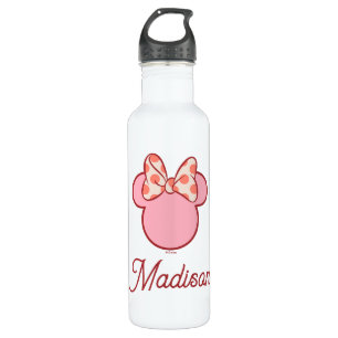Sweet Polka Dot Bow Mouse Silhouette 710 Ml Water Bottle