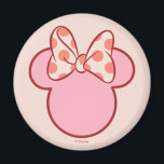 Sweet Polka Dot Bow Mouse Silhouette Magnet<br><div class="desc">Simple, cute, and instantly charming, this playful artwork features a classic mouse-inspired silhouette topped with an adorable polka dot bow. With soft pink tones and a clean, modern look, this design is perfect for adding a touch of sweetness and fun to everyday style. Ideal for customizable Zazzle products like apparel,...</div>