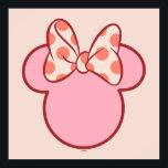 Sweet Polka Dot Bow Mouse Silhouette Poster<br><div class="desc">Simple, cute, and instantly charming, this playful artwork features a classic mouse-inspired silhouette topped with an adorable polka dot bow. With soft pink tones and a clean, modern look, this design is perfect for adding a touch of sweetness and fun to everyday style. Ideal for customizable Zazzle products like apparel,...</div>