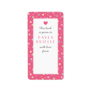 Sweet Polkadot Bubble Livre Étiquette boîte cadeau