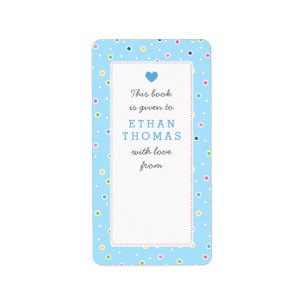 Sweet Polkadot Bubble Livre Étiquette boîte cadeau