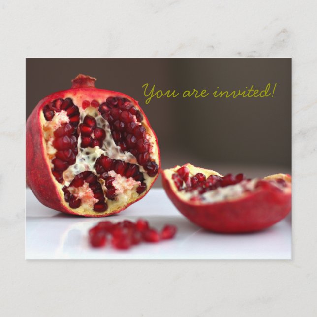 Sweet POM Pomegranate Collection Invitation (Devant)