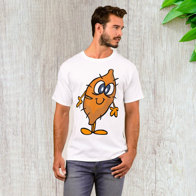 Sweet Potato Character Happy Yam Kawaii T-Shirt (Creator Uploaded)