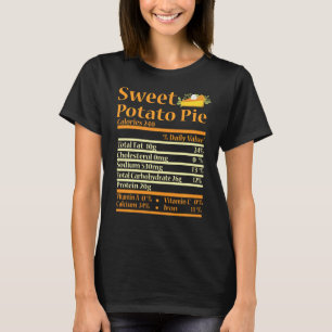 Sweet Potato Nutrition Fact For Thanksgiving Famil T-Shirt