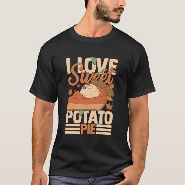 Sweet Potato Pie Recipe Vegan Filling T-Shirt (Front)