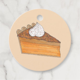 Sweet Potato Pie Slice Christmas Dinner Soul Food Favour Tags