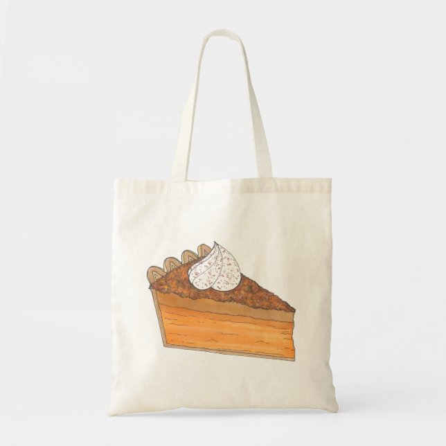 Sweet Potato Pie Slice Holiday Dessert Food Tote (Front)