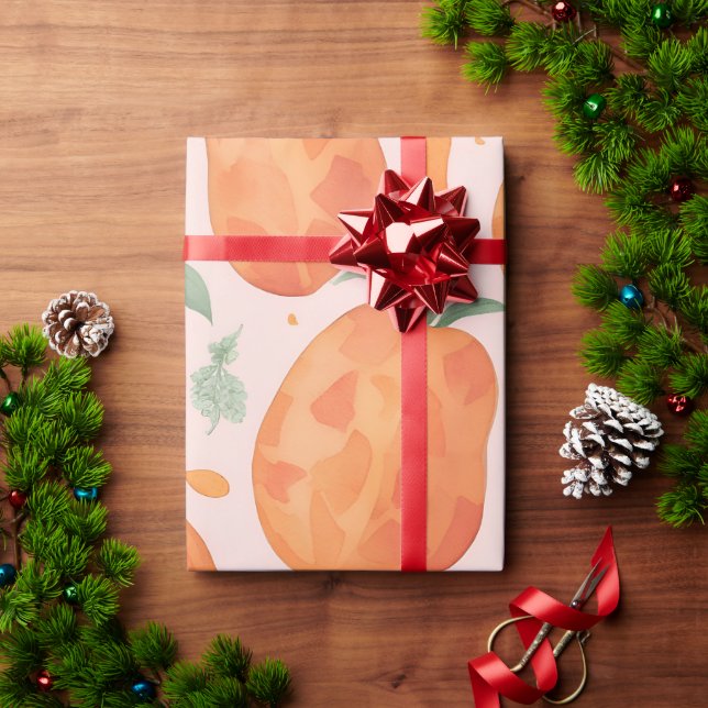 Sweet potato Watercolor Colourful Pattern Wrapping Paper (Holiday Gift)