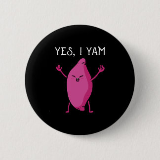 Sweet potato yam anniversary matching wedding 2 inch round button