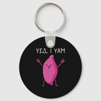 Sweet potato yam anniversary matching wedding keychain