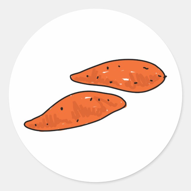 Sweet Potatoes Classic Round Sticker (Front)