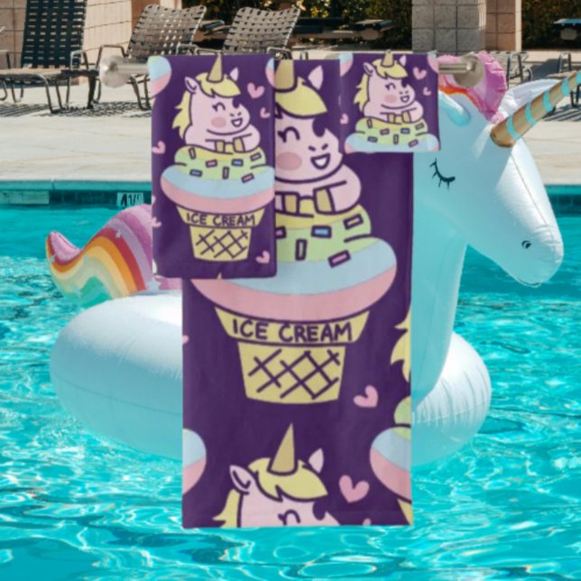 Sweet Pride Unicorn Bathroom Towel Set (Creator Uploaded)