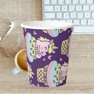 Sweet Pride Unicorn Paper Cups