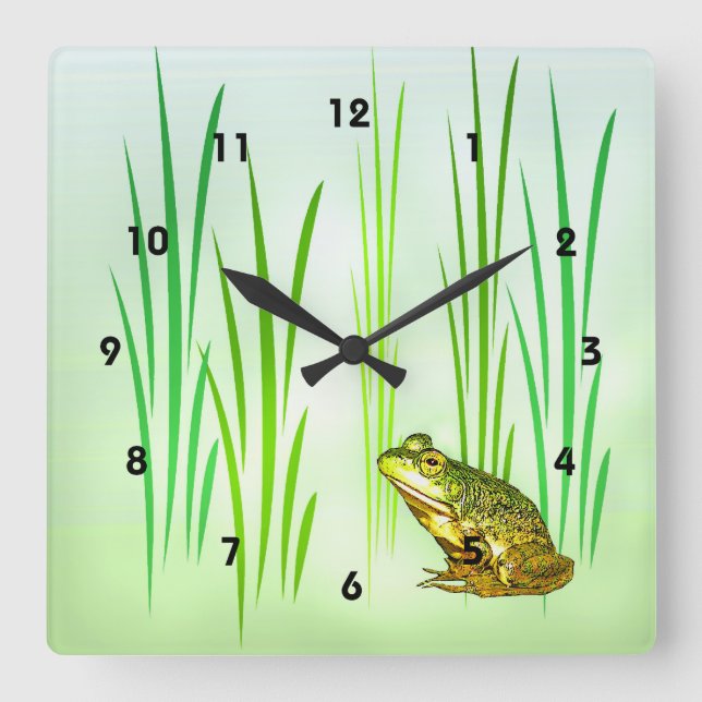 Sweet Princess Charming Square Wall Clock (Front)