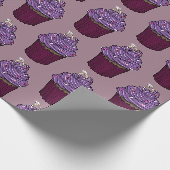 Sweet Proposal Cupcake Wrapping Paper (Corner)