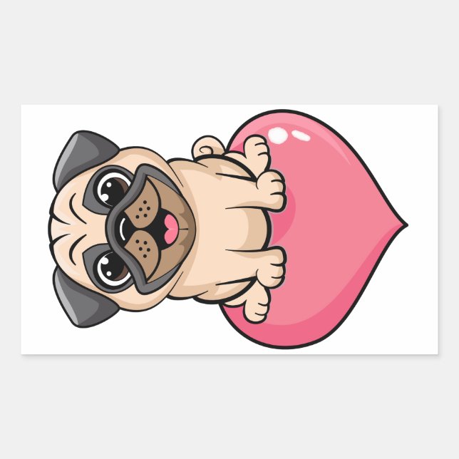 Sweet Pug Sticker (Front)