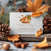 Sweet Pumpkin Fall Baby Shower Books for Baby