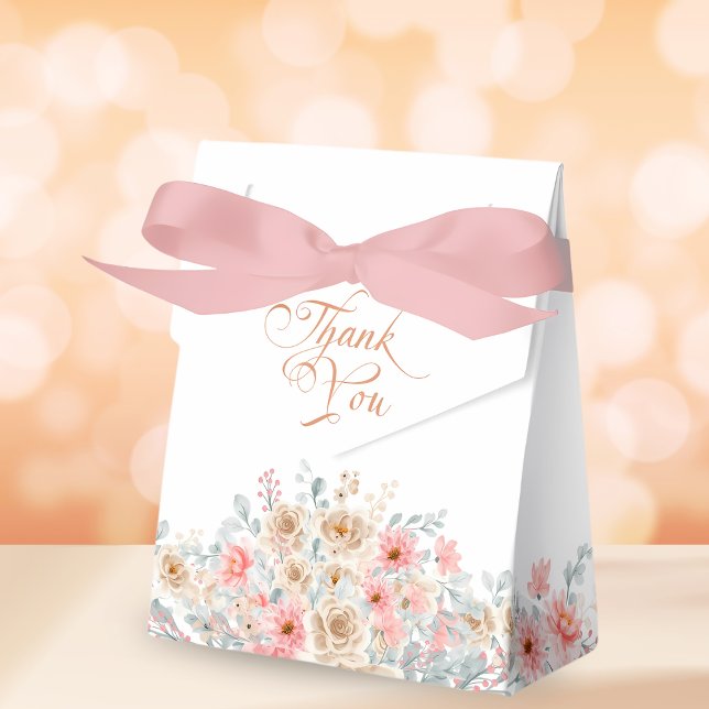 Sweet Pumpkin Floral Baby Shower  Favor Box (Creator Uploaded)