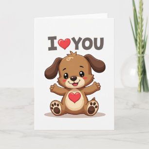 Sweet Puppy Love You Card