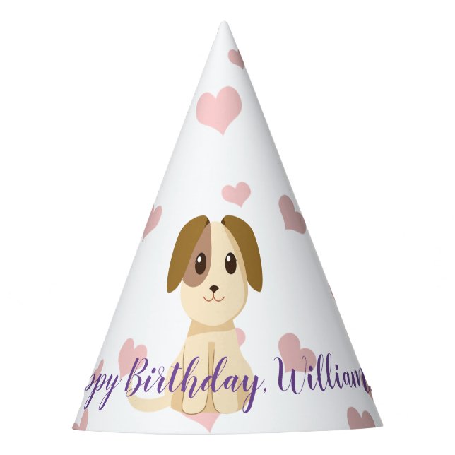 Sweet Puppy  Party Hat (Front)