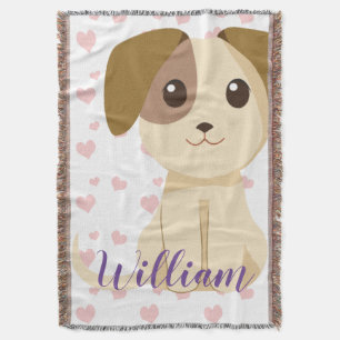 Sweet Puppy  Throw Blanket