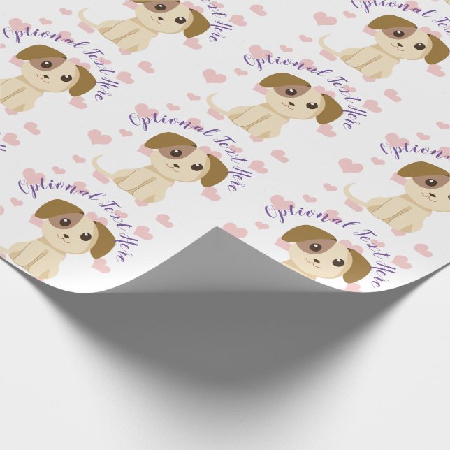 Sweet Puppy  Wrapping Paper (Corner)