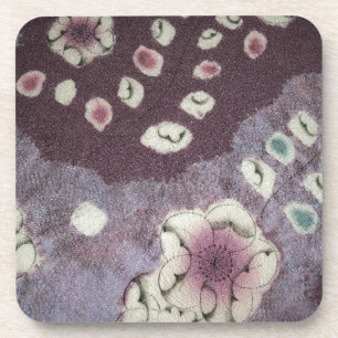 Sweet Purple Kimono Fabric Coaster