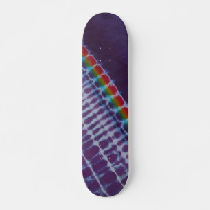 Sweet Purple Stripe Tie Dye Skateboard