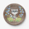 Sweet Raccoon Baby Shower 7" Plate