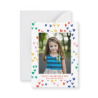 Sweet Rainbow Hearts Saint Valentin Carte photo