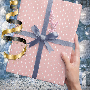 Sweet Raindrop Pattern Wrapping Paper Roll
