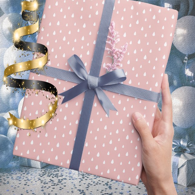 Sweet Raindrop Pattern  Wrapping Paper Roll (Creator Uploaded)