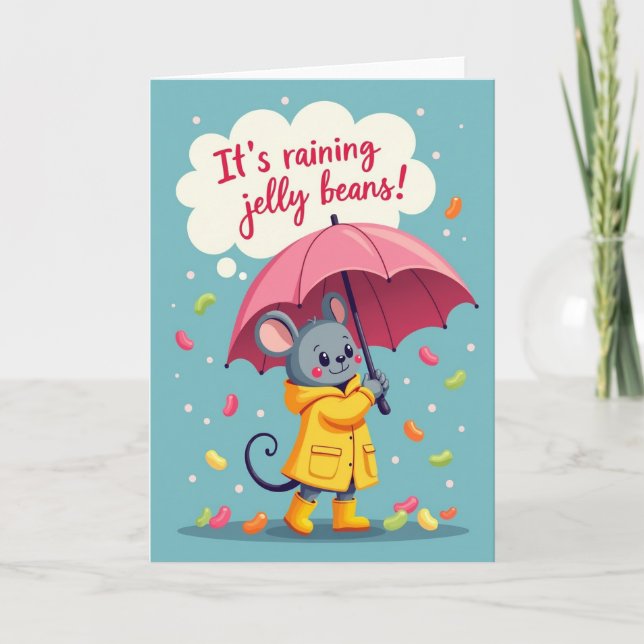 Sweet Rainy Day Friend Card (Front)