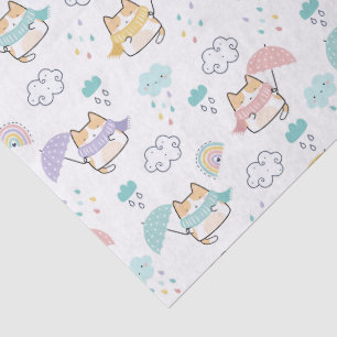 Sweet Rainy Day Pattern Tissue Paper