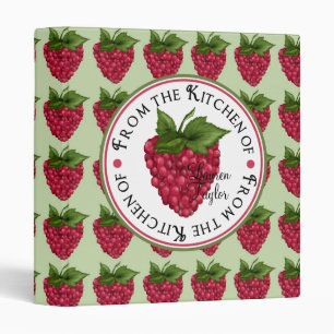 Sweet Raspberries Recipe Binder