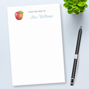 Sweet Red Apple School Teacher Post-it Notes