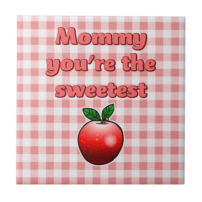 Sweet Red Apple Tile (Front)