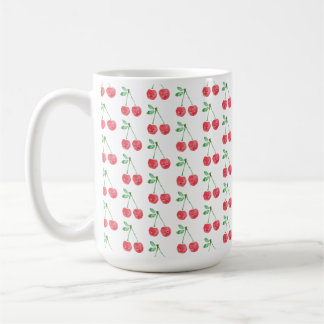 Sweet Red Cherry Delicate Pattern Coffee Mug