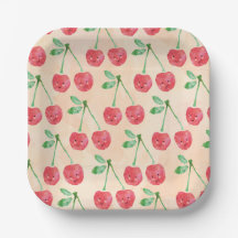 Sweet Red Cherry Delicate Pattern