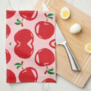 Sweet Red Cherry Pattern Kitchen Towel