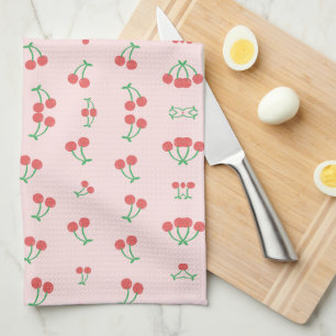 Sweet Red Cherry Pattern Kitchen Towel