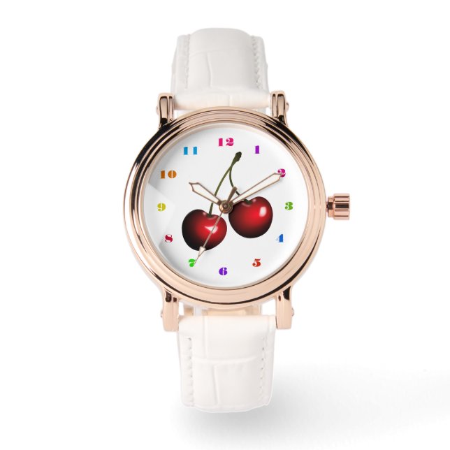 Sweet Red Cherry Watch (Front)
