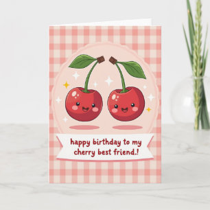 Sweet Red Fruit Birthday Card